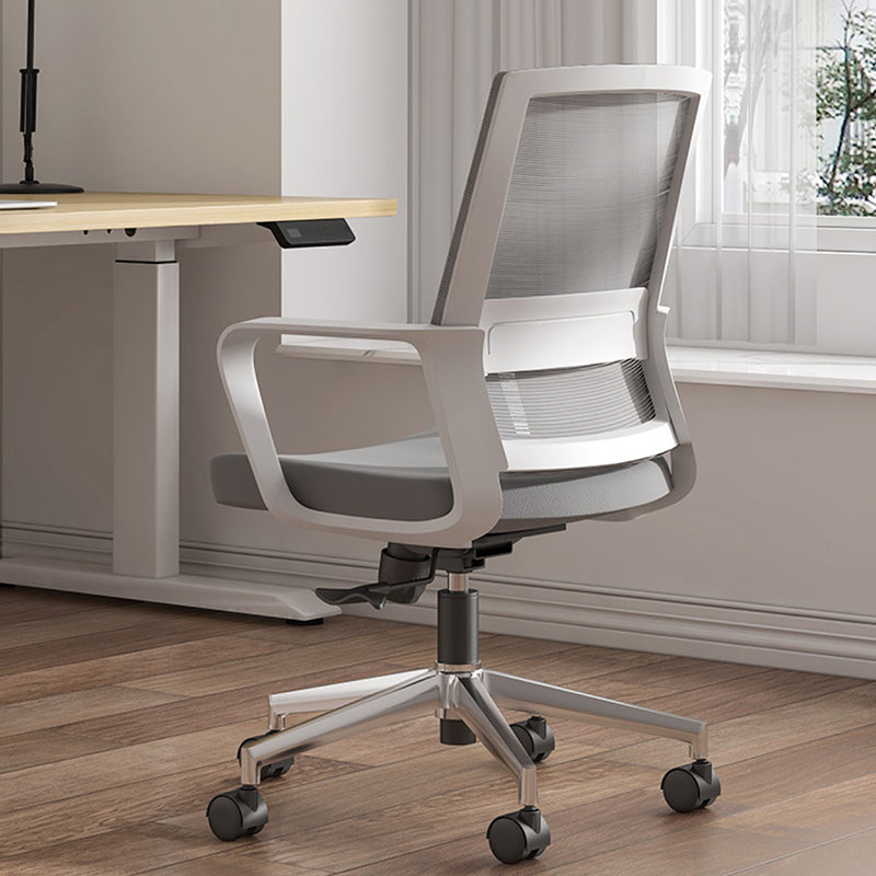 Modern Fixed Arms Conference Chair Mesh Seat and Back Chair for Office Clearhalo 'furn' 'furn_office_chair' 'Furniture' 'Office Chairs' 'Office Furniture' 'office_chair' 6600108