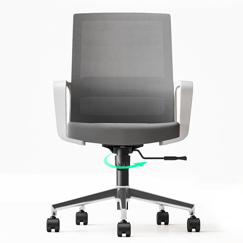 Modern Fixed Arms Conference Chair Mesh Seat and Back Chair for Office Clearhalo 'furn' 'furn_office_chair' 'Furniture' 'Office Chairs' 'Office Furniture' 'office_chair' 6600119