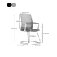 Modern Fixed Arms Conference Chair Mesh Seat and Back Chair for Office Clearhalo 'furn' 'furn_office_chair' 'Furniture' 'Office Chairs' 'Office Furniture' 'office_chair' 6600143