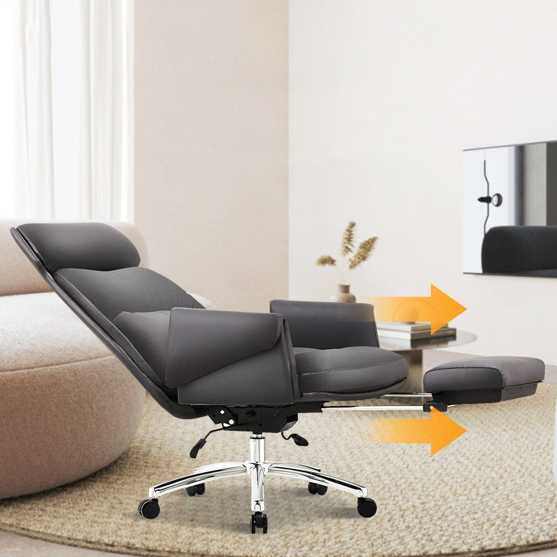 Modern No Arm Executive Chair Tilt Mechanism Managers Chair for Office Clearhalo 'furn' 'furn_office_chair' 'Furniture' 'Office Chairs' 'Office Furniture' 'office_chair' 6600378