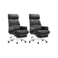 Modern No Arm Executive Chair Tilt Mechanism Managers Chair for Office Black 2 Piece Set Clearhalo 'furn' 'furn_office_chair' 'Furniture' 'Office Chairs' 'Office Furniture' 'office_chair' 6600385
