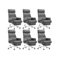 Modern No Arm Executive Chair Tilt Mechanism Managers Chair for Office Gray 6 Piece Set Clearhalo 'furn' 'furn_office_chair' 'Furniture' 'Office Chairs' 'Office Furniture' 'office_chair' 6600396