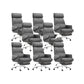 Modern No Arm Executive Chair Tilt Mechanism Managers Chair for Office Gray 8 Piece Set Clearhalo 'furn' 'furn_office_chair' 'Furniture' 'Office Chairs' 'Office Furniture' 'office_chair' 6600397