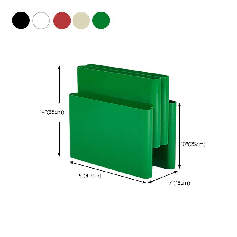 Contemporary Antique Finish Shelf Bookcase Plastic Book Shelf with Shelves