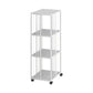 Standard Metal Bookcase Industrial Open Back Bookshelf with Shelves