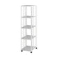 Standard Metal Bookcase Industrial Open Back Bookshelf with Shelves