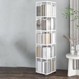 Standard Metal Bookcase Industrial Open Back Bookshelf with Shelves