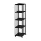 Standard Metal Bookcase Industrial Open Back Bookshelf with Shelves