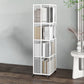 Standard Metal Bookcase Industrial Open Back Bookshelf with Shelves