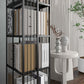 Standard Metal Bookcase Industrial Open Back Bookshelf with Shelves