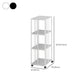 Standard Metal Bookcase Industrial Open Back Bookshelf with Shelves