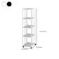 Standard Metal Bookcase Industrial Open Back Bookshelf with Shelves