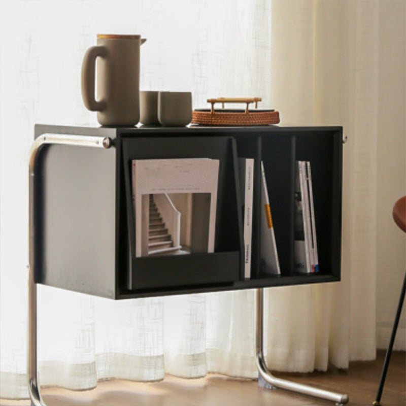 Modern Closed Back Standard Bookshelf Wooden Bookcase with Shelves 27"L x 15"W x 28"H Black Clearhalo 'Bookcases' 'furn' 'furn_bookcases' 'Furniture' 'Office Furniture' 6600446