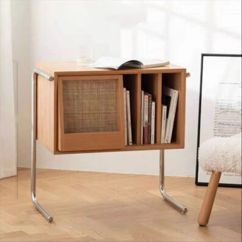 Modern Closed Back Standard Bookshelf Wooden Bookcase with Shelves 27"L x 15"W x 28"H Natural Clearhalo 'Bookcases' 'furn' 'furn_bookcases' 'Furniture' 'Office Furniture' 6600447