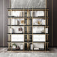 Engineered Wood Glam Bookcase Standard Closed Back Bookshelf