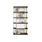 Engineered Wood Glam Bookcase Standard Closed Back Bookshelf