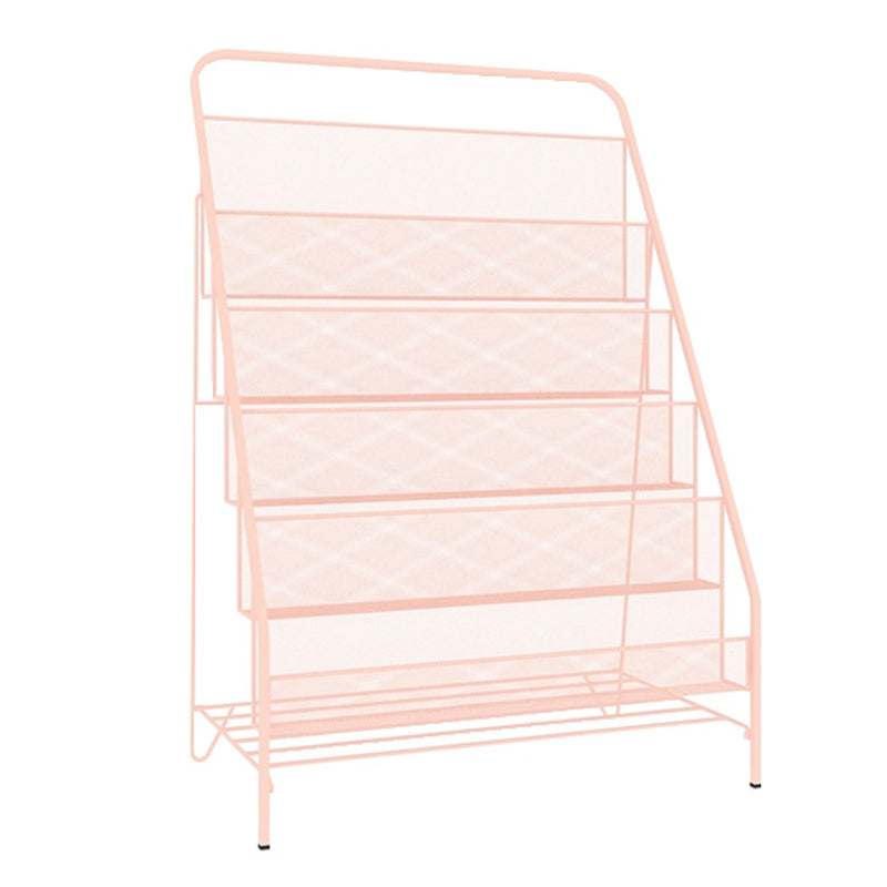 Scandinavian Shelf Bookcase Metal Etagere Bookshelf with Shelves