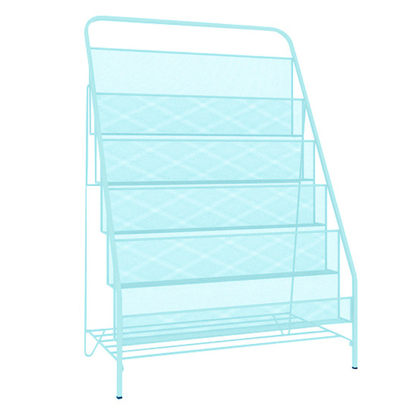 Scandinavian Shelf Bookcase Metal Etagere Bookshelf with Shelves