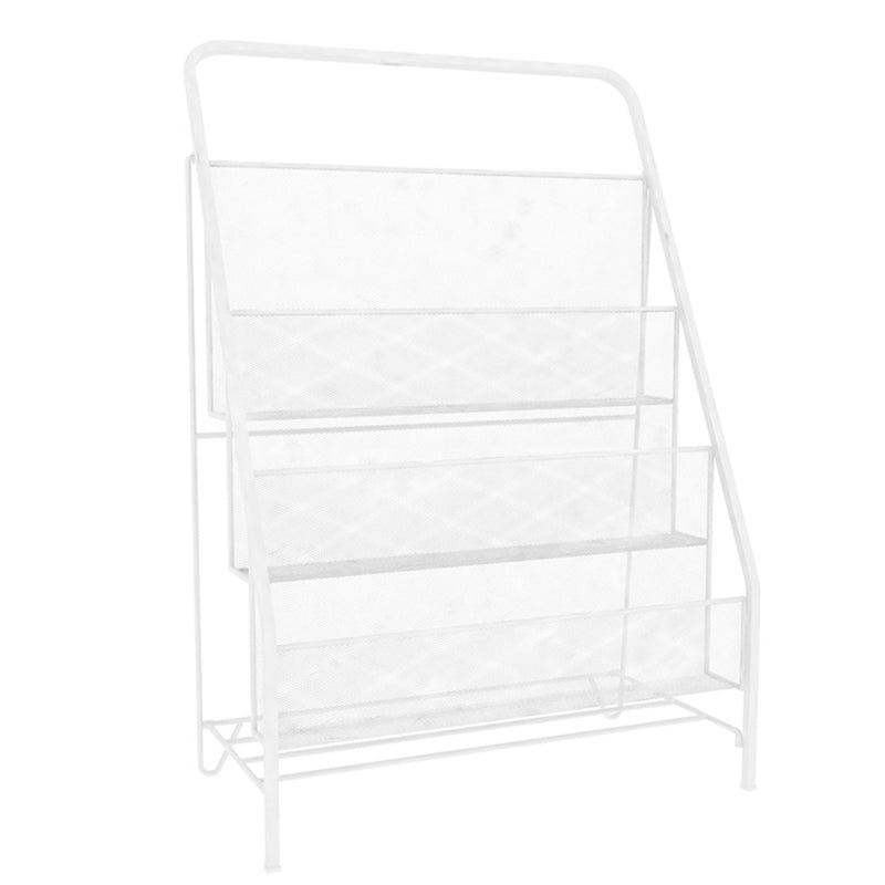 Scandinavian Shelf Bookcase Metal Etagere Bookshelf with Shelves