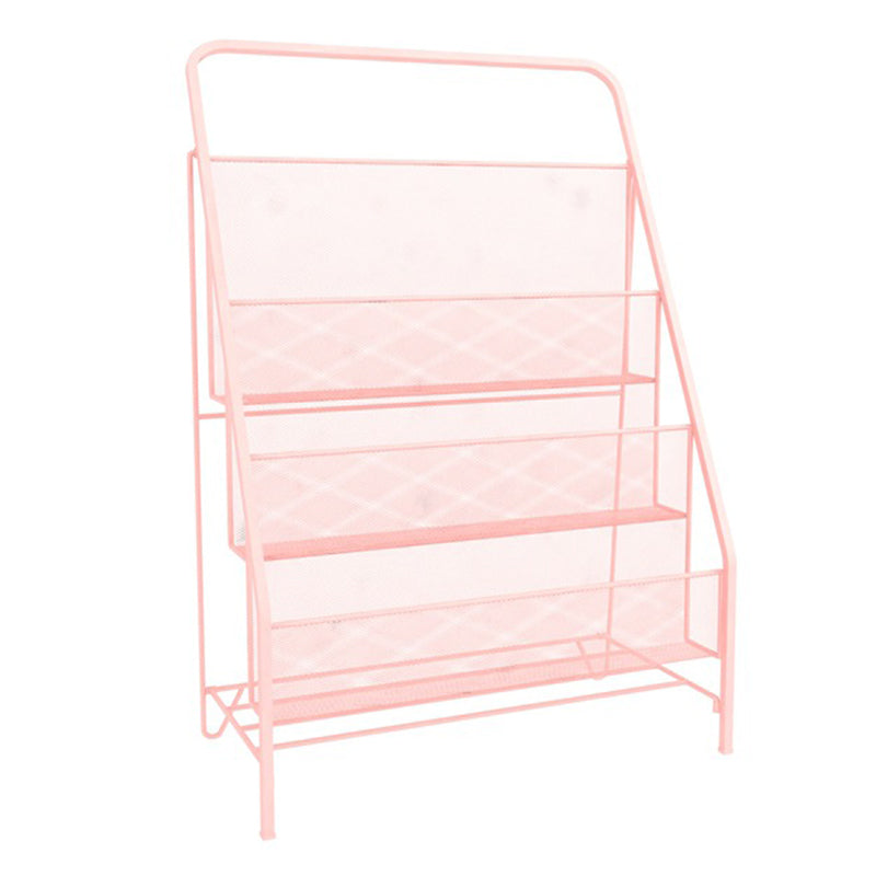 Scandinavian Shelf Bookcase Metal Etagere Bookshelf with Shelves