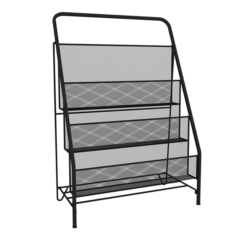 Scandinavian Shelf Bookcase Metal Etagere Bookshelf with Shelves
