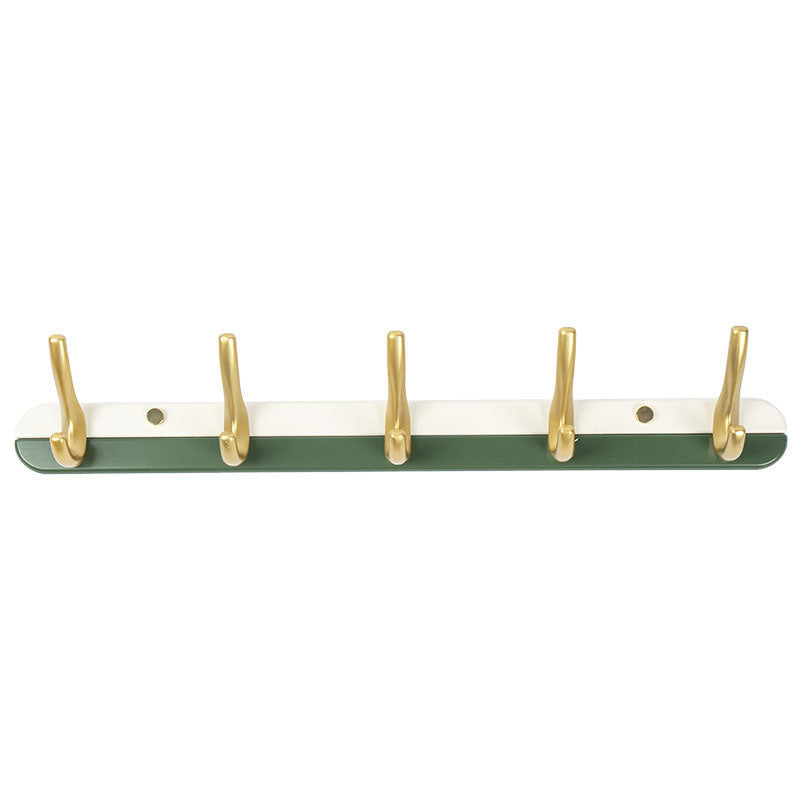 Metal and Wood Coat Hanger Modern Minimalist Home Wall Hanging Coat Rack Clearhalo 'Entry & Mudroom Furniture' 'furn' 'furn_hall_tree_coat_racks' 'Furniture' 'Hall Trees & Coat Racks' 'hall_tree_coat_racks' 6600659
