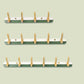 Metal and Wood Coat Hanger Modern Minimalist Home Wall Hanging Coat Rack Clearhalo 'Entry & Mudroom Furniture' 'furn' 'furn_hall_tree_coat_racks' 'Furniture' 'Hall Trees & Coat Racks' 'hall_tree_coat_racks' 6600662