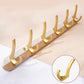 Metal and Wood Coat Hanger Modern Minimalist Home Wall Hanging Coat Rack Clearhalo 'Entry & Mudroom Furniture' 'furn' 'furn_hall_tree_coat_racks' 'Furniture' 'Hall Trees & Coat Racks' 'hall_tree_coat_racks' 6600663