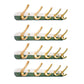 Metal and Wood Coat Hanger Modern Minimalist Home Wall Hanging Coat Rack Green 4 Piece Set 5 Clearhalo 'Entry & Mudroom Furniture' 'furn' 'furn_hall_tree_coat_racks' 'Furniture' 'Hall Trees & Coat Racks' 'hall_tree_coat_racks' 6600665