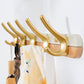 Metal and Wood Coat Hanger Modern Minimalist Home Wall Hanging Coat Rack Clearhalo 'Entry & Mudroom Furniture' 'furn' 'furn_hall_tree_coat_racks' 'Furniture' 'Hall Trees & Coat Racks' 'hall_tree_coat_racks' 6600667