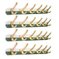 Metal and Wood Coat Hanger Modern Minimalist Home Wall Hanging Coat Rack Green 4 Piece Set 6 Clearhalo 'Entry & Mudroom Furniture' 'furn' 'furn_hall_tree_coat_racks' 'Furniture' 'Hall Trees & Coat Racks' 'hall_tree_coat_racks' 6600669
