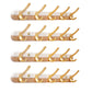 Metal and Wood Coat Hanger Modern Minimalist Home Wall Hanging Coat Rack Coffee 4 Piece Set 5 Clearhalo 'Entry & Mudroom Furniture' 'furn' 'furn_hall_tree_coat_racks' 'Furniture' 'Hall Trees & Coat Racks' 'hall_tree_coat_racks' 6600674