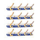Metal and Wood Coat Hanger Modern Minimalist Home Wall Hanging Coat Rack Blue 4 Piece Set 4 Clearhalo 'Entry & Mudroom Furniture' 'furn' 'furn_hall_tree_coat_racks' 'Furniture' 'Hall Trees & Coat Racks' 'hall_tree_coat_racks' 6600678