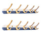 Metal and Wood Coat Hanger Modern Minimalist Home Wall Hanging Coat Rack Blue 2 Piece Set 5 Clearhalo 'Entry & Mudroom Furniture' 'furn' 'furn_hall_tree_coat_racks' 'Furniture' 'Hall Trees & Coat Racks' 'hall_tree_coat_racks' 6600679