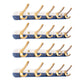 Metal and Wood Coat Hanger Modern Minimalist Home Wall Hanging Coat Rack Blue 4 Piece Set 5 Clearhalo 'Entry & Mudroom Furniture' 'furn' 'furn_hall_tree_coat_racks' 'Furniture' 'Hall Trees & Coat Racks' 'hall_tree_coat_racks' 6600680