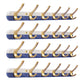 Metal and Wood Coat Hanger Modern Minimalist Home Wall Hanging Coat Rack Blue 4 Piece Set 6 Clearhalo 'Entry & Mudroom Furniture' 'furn' 'furn_hall_tree_coat_racks' 'Furniture' 'Hall Trees & Coat Racks' 'hall_tree_coat_racks' 6600682