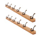 Modern Wooden Entryway Coat Rack Wall-Mounted Coat Hanger with Hooks Natural 2 Piece Set 6 Clearhalo 'Entry & Mudroom Furniture' 'furn' 'furn_hall_tree_coat_racks' 'Furniture' 'Hall Trees & Coat Racks' 'hall_tree_coat_racks' 6600776