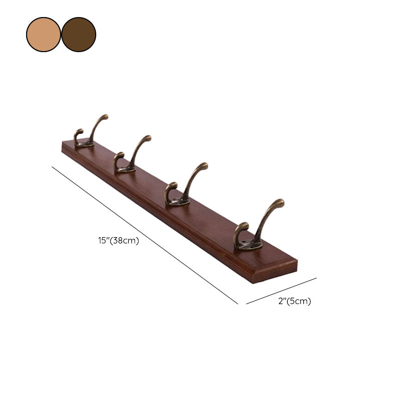 Modern Wooden Entryway Coat Rack Wall-Mounted Coat Hanger with Hooks Clearhalo 'Entry & Mudroom Furniture' 'furn' 'furn_hall_tree_coat_racks' 'Furniture' 'Hall Trees & Coat Racks' 'hall_tree_coat_racks' 6600780