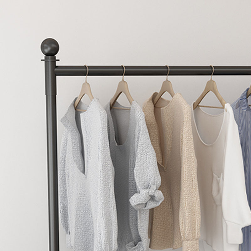 Stile moderno per cappotto nero con telaio metallico gancio cappa per camera da letto