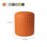 Whole Colored Ottoman Cylinder Shape Stain Resistant Faux Leather Ottoman Clearhalo 'furn' 'furn_ottomans_poufs' 'Furniture' 'Living Room Furniture' 'Ottomans & Poufs' 'ottomans_poufs' 6600863