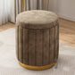 Grey Round Pouf Gorgeous Stain Resistant Pouf for Living Room