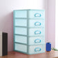 Plastic Filing Cabinet Vertical Filing Cabinet with Drawers for Home and Office 9.8"L x 13.4"W x 20.5"H Blue Clearhalo 'Filing Cabinets' 'filling_cabinets' 'furn' 'furn_filling_cabinets' 'Furniture' 'Office Furniture' 6601048