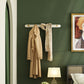 Skandinavischer Kleidungsregal Holz Wandmontierter Metallhaken Eingangsmantelbleiderung
