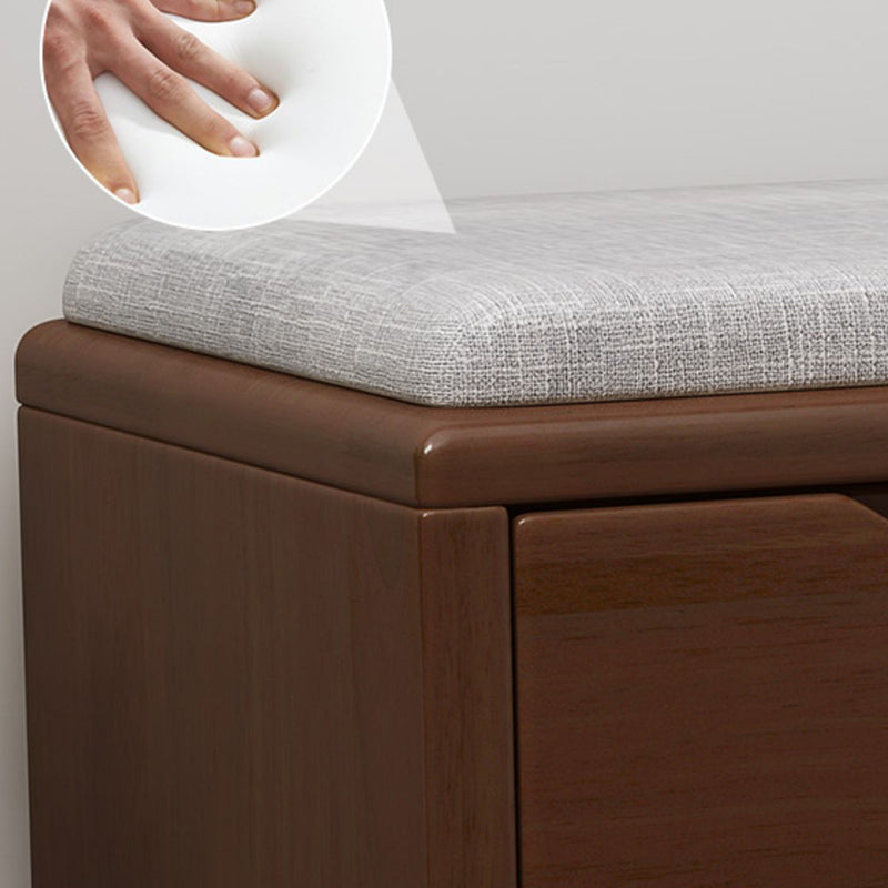 Mid-Century Modern Seating Bench Rectangle 12" W Shoe Storage Entryway and Bedroom Bench Clearhalo 'Benches' 'Chairs & Seating' 'furn' 'furn_benches' 'Furniture' 'Living Room Furniture' 6606106