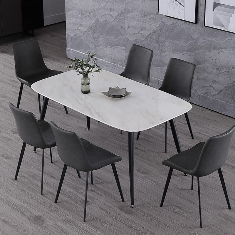 Upholstered Armless Dining Chair Parsons Dining Room Side Chair Clearhalo 'Dining Chairs' 'Dining Tables & Seating' 'dining_chair' 'furn' 'furn_dining_chair' 'Furniture' 'Kitchen & Dining Furniture' 6606139