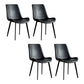 Upholstered Armless Dining Chair Parsons Dining Room Side Chair Black 4 Piece Set Clearhalo 'Dining Chairs' 'Dining Tables & Seating' 'dining_chair' 'furn' 'furn_dining_chair' 'Furniture' 'Kitchen & Dining Furniture' 6606146