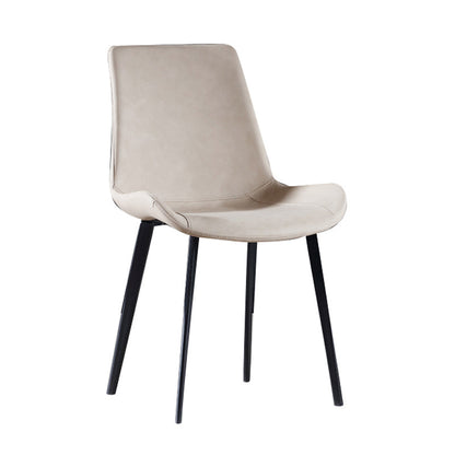Upholstered Armless Dining Chair Parsons Dining Room Side Chair Off-White 1 Piece Clearhalo 'Dining Chairs' 'Dining Tables & Seating' 'dining_chair' 'furn' 'furn_dining_chair' 'Furniture' 'Kitchen & Dining Furniture' 6606153
