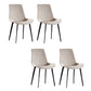 Upholstered Armless Dining Chair Parsons Dining Room Side Chair Off-White 4 Piece Set Clearhalo 'Dining Chairs' 'Dining Tables & Seating' 'dining_chair' 'furn' 'furn_dining_chair' 'Furniture' 'Kitchen & Dining Furniture' 6606155