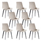 Upholstered Armless Dining Chair Parsons Dining Room Side Chair Off-White 8 Piece Set Clearhalo 'Dining Chairs' 'Dining Tables & Seating' 'dining_chair' 'furn' 'furn_dining_chair' 'Furniture' 'Kitchen & Dining Furniture' 6606157
