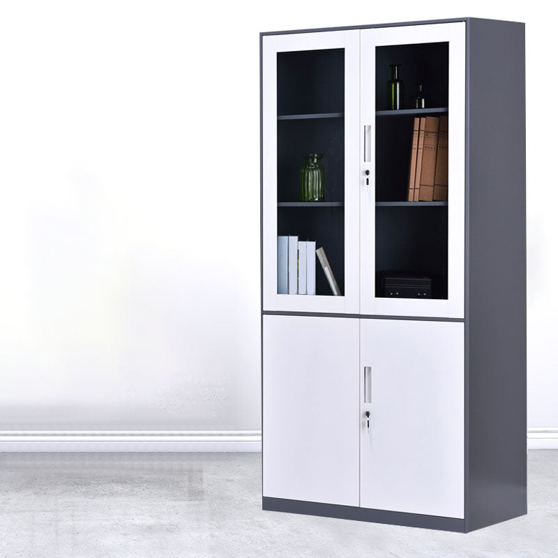 Armoire de fichiers contemporaine Cadre en acier à liborde verticale avec serrure de clé
